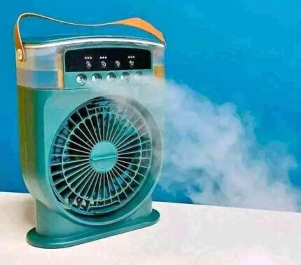 Rechargeable Air Cooler Fan With Mist Flow
